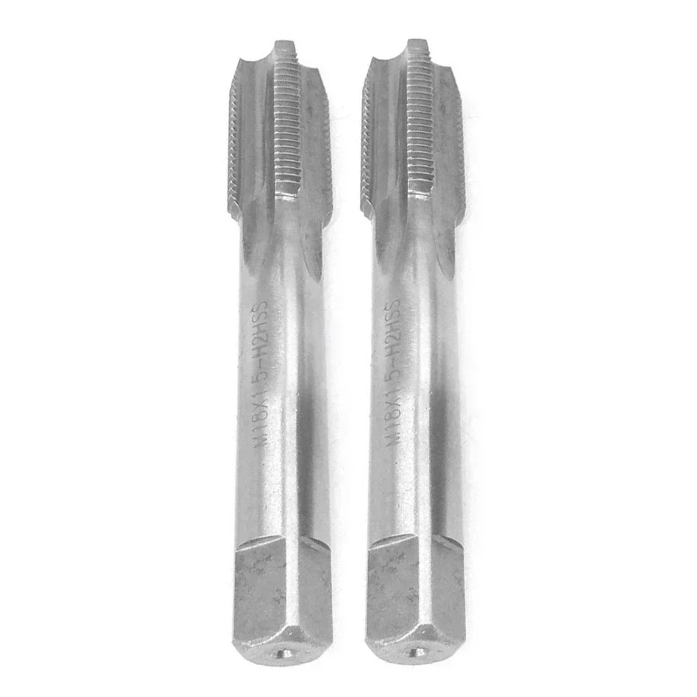

2Pcs Taps Right Hand 18*1.5mm 90mm High Speed Steel Material Metric Taper Orientation Overall Length Hand Taps