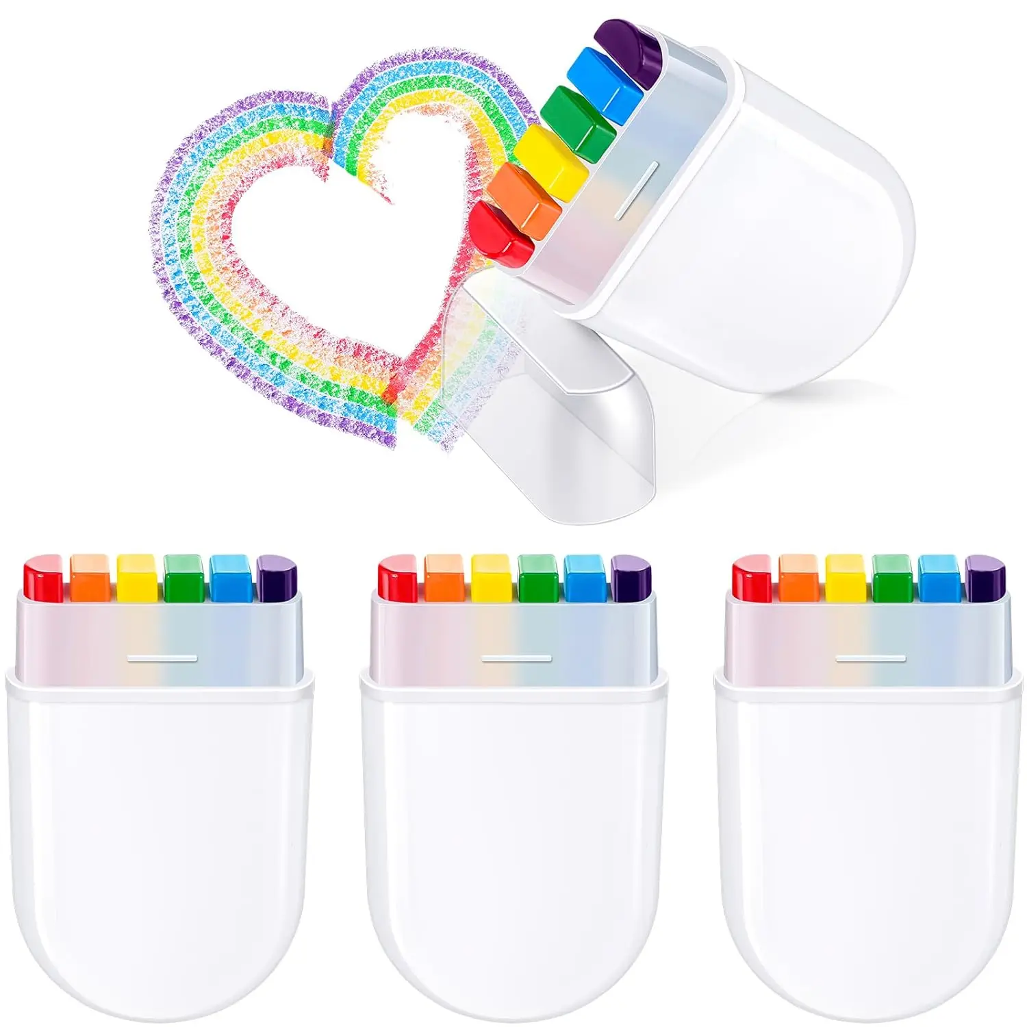 

10/1Pcs Rainbow Crayon Paint Rainbow Birthday Party Colourful Theme Party Accessories Party Family Costume Gift Pocket Size
