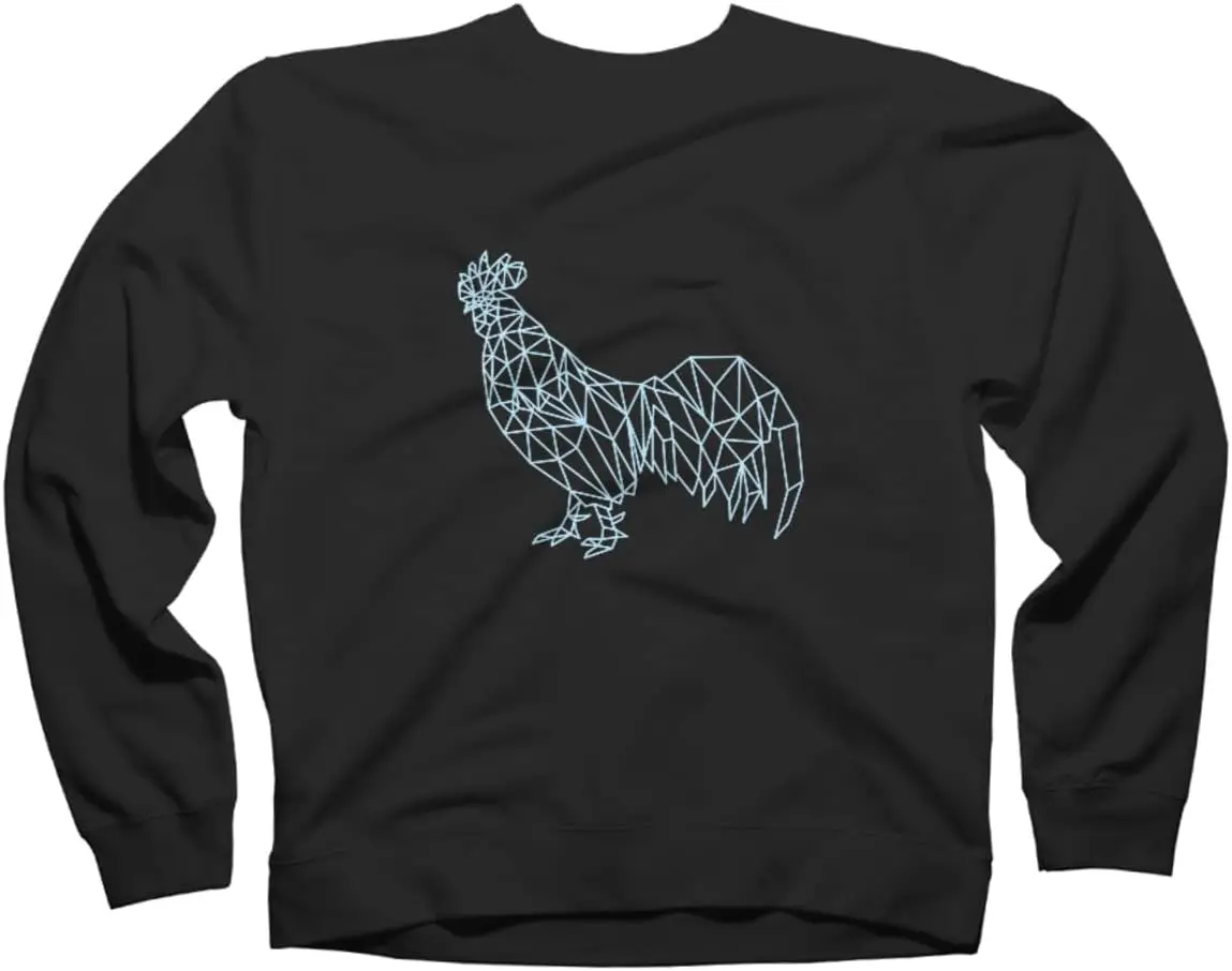 Design By Humans Unisex Rooster Framework Style โดย Cundrawan Sweatshirt - -