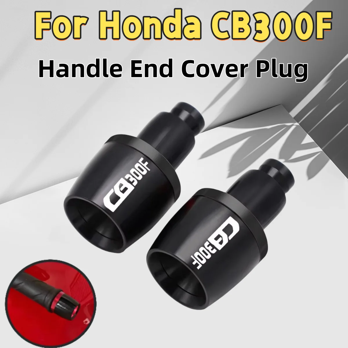 

Motorcycle CNC 7/8 ''22mm Aluminum Universal Handle Handle Rod End Cover Counterweight Plug Slider For Honda CB300F CB 300F