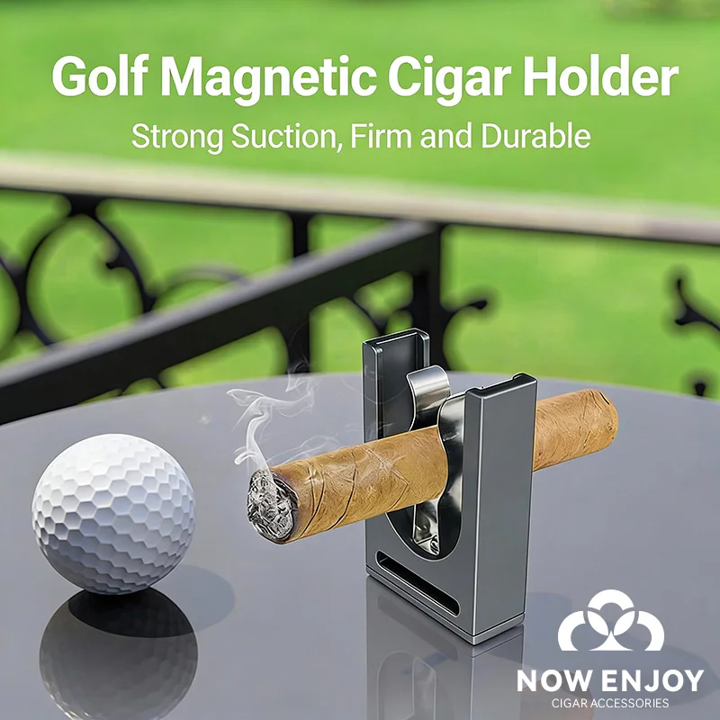 

Magnetic Cigar Holder Golf Accessory for Cigar Lovers Sturdy Aluminum Alloy and Stainless Steel Fits Golf Carts Beach Chairs