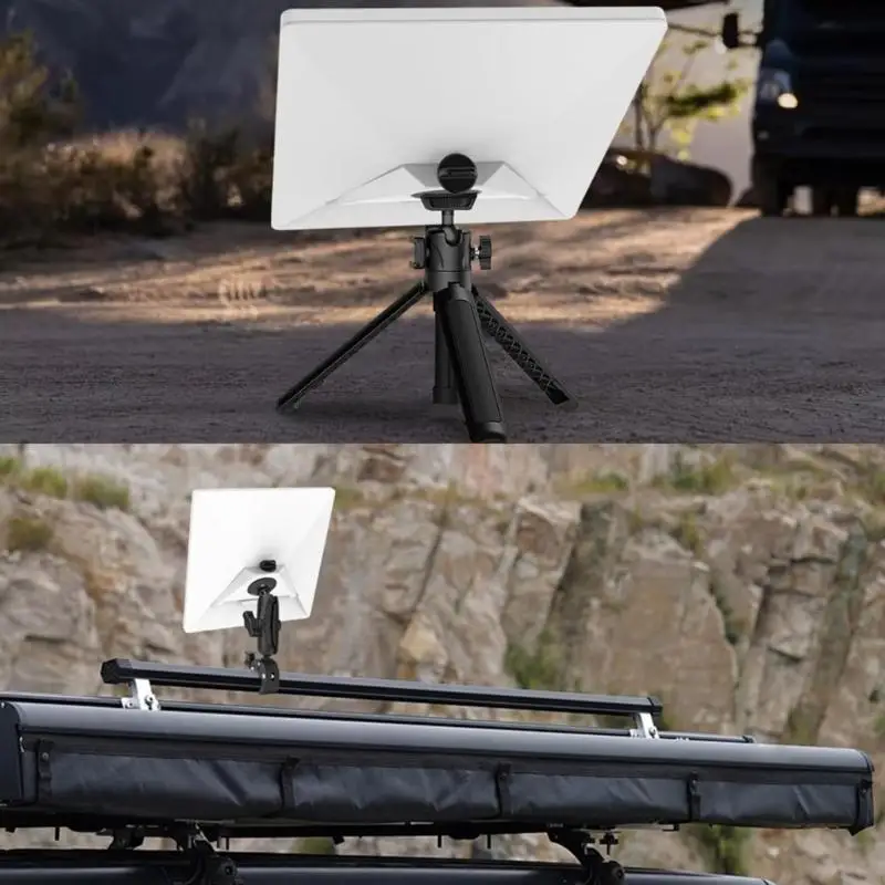 2025 Nowy adapter statywu aluminium dla mini anten satelitarnych gwintowanymi 1/4 3/8