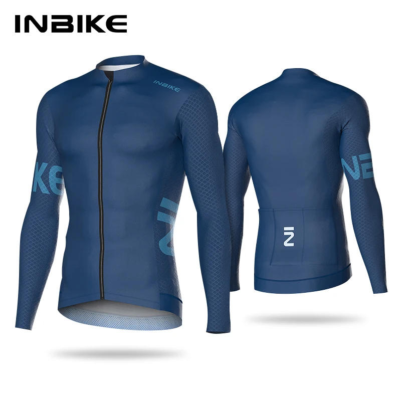 INBIKE Men’s Bicycle Jersey Long Sleeve Road Cycling Jersey for Men Spring Autumn Biker Shirts Top For Riding MTB Bike Clothing