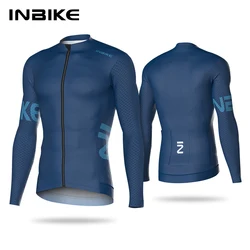 INBIKE Men’s Bicycle Jersey Long Sleeve Road Cycling Jersey for Men Spring Autumn Biker Shirts Top For Riding MTB Bike Clothing