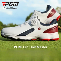 PGM-zapatos de Golf impermeables y antideslizantes para hombre, zapatillas de entrenamiento cómodas con cordones y amortiguación, XZ379, novedad