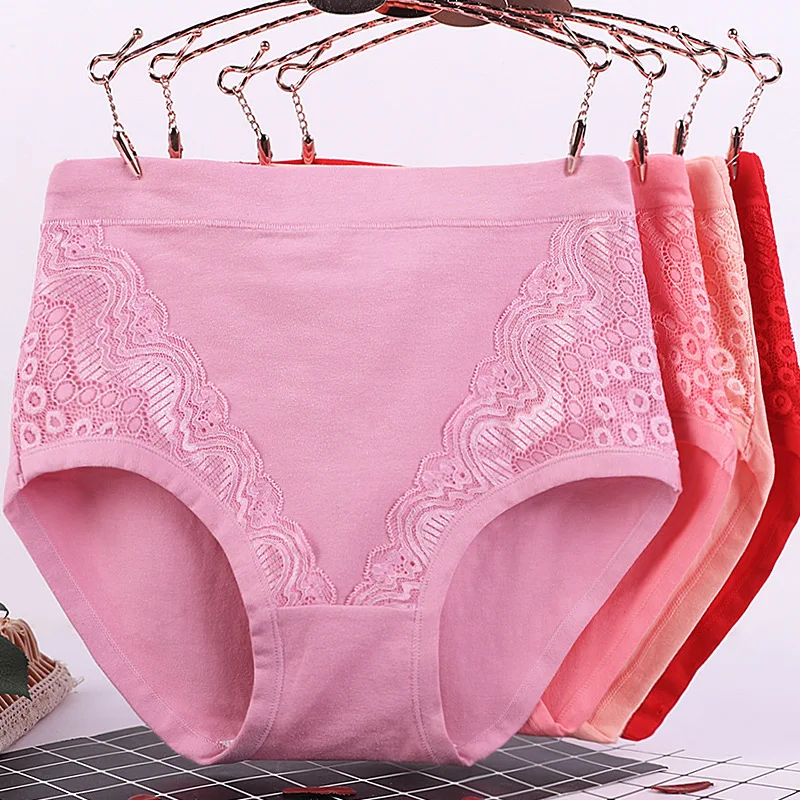 Plus Size Katoenen Kruis Obesitas Slips Dames Slipje Grote Maat Middelbare Leeftijd Mid-taille Comfortabel Dames Slipje Sigurж Vara__