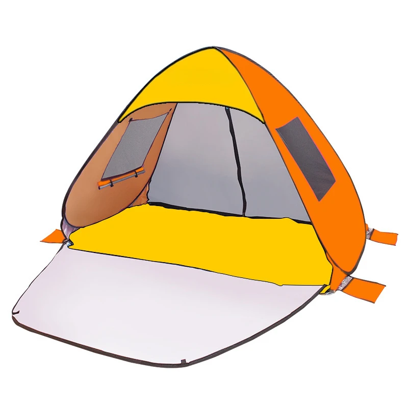 Outdoor Double Quick Open Sun Shade for Children, Ultra Light Tent, Free Leisure, 3-4 People