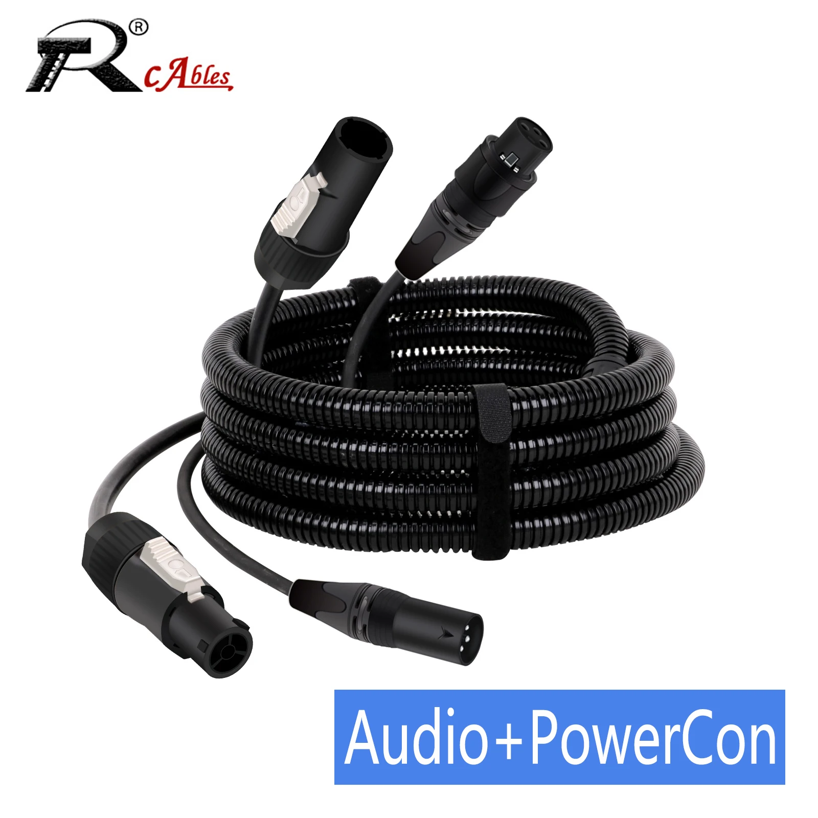 PowerCON True1 Cable Audio Cable Combination of Waterproof PowerCon True1 Plug and XLR Connector Male to Female Cord for Stage