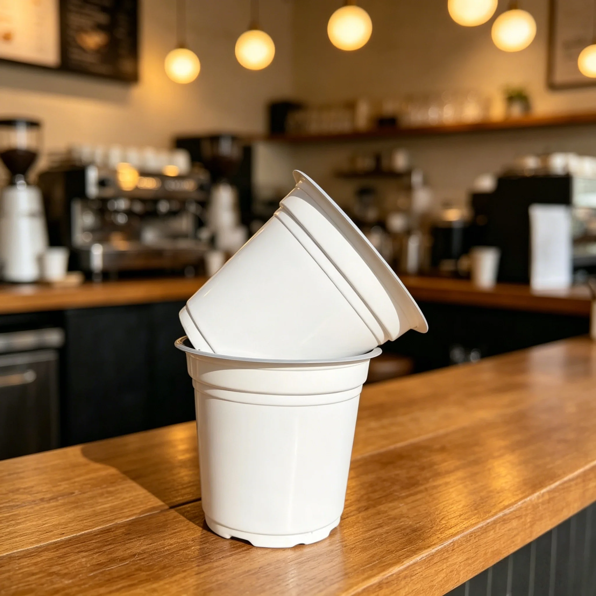 Two-color flower pots with good durability and flexibility
