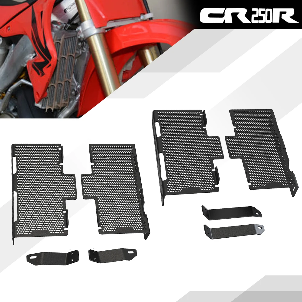 

Motorcycle For Honda CR125R CR250R CR 125R CR 250R 2000 2001 2002 2003 2004 CR 125 250 R Radiator Grille Guard Cover Protector