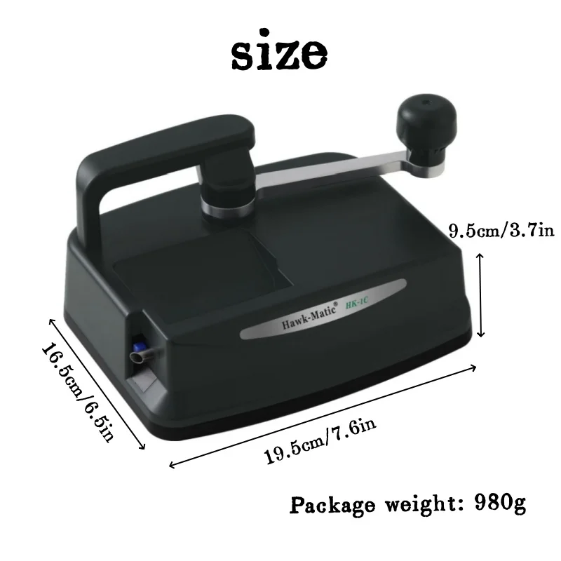 HK-1C Cigarette Filler 5.5/6.5/8mm Household Hand Roll Durable Thick and Thin Semiautomatic Turbine Cigarettes Machine for Gift