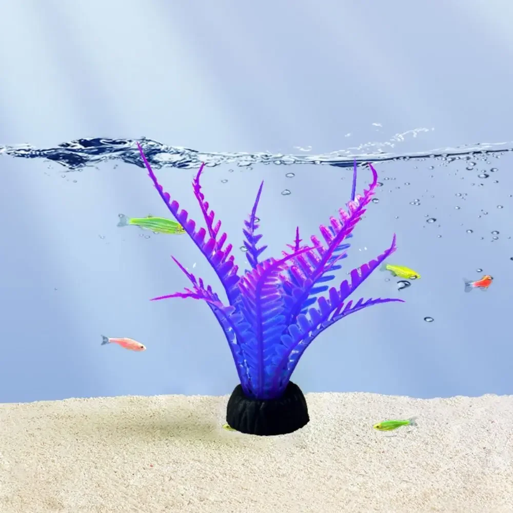 

Artificial Aquarium Decorative Pvc Aquatic Plants Simulation Water Weeds Ornament Fish Tank Grass Flower Decoration Accessories