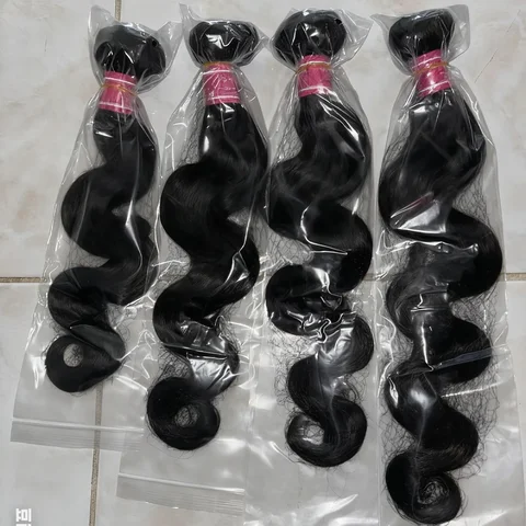 Body Wave Human Hair 3/4 Bundles 8-30 Inches Unprocessed Brazilian Human Hair Weave Bundles Raw Hair Bundles Weave Extensions