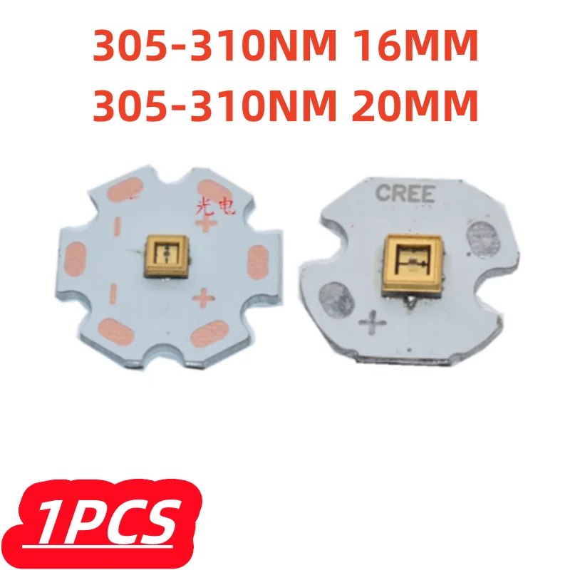1Pcs/Lot 100% New 3535 UVB LED 290nm 295nm 310nm 315nm UV LED With Star Board Medical lamp beads