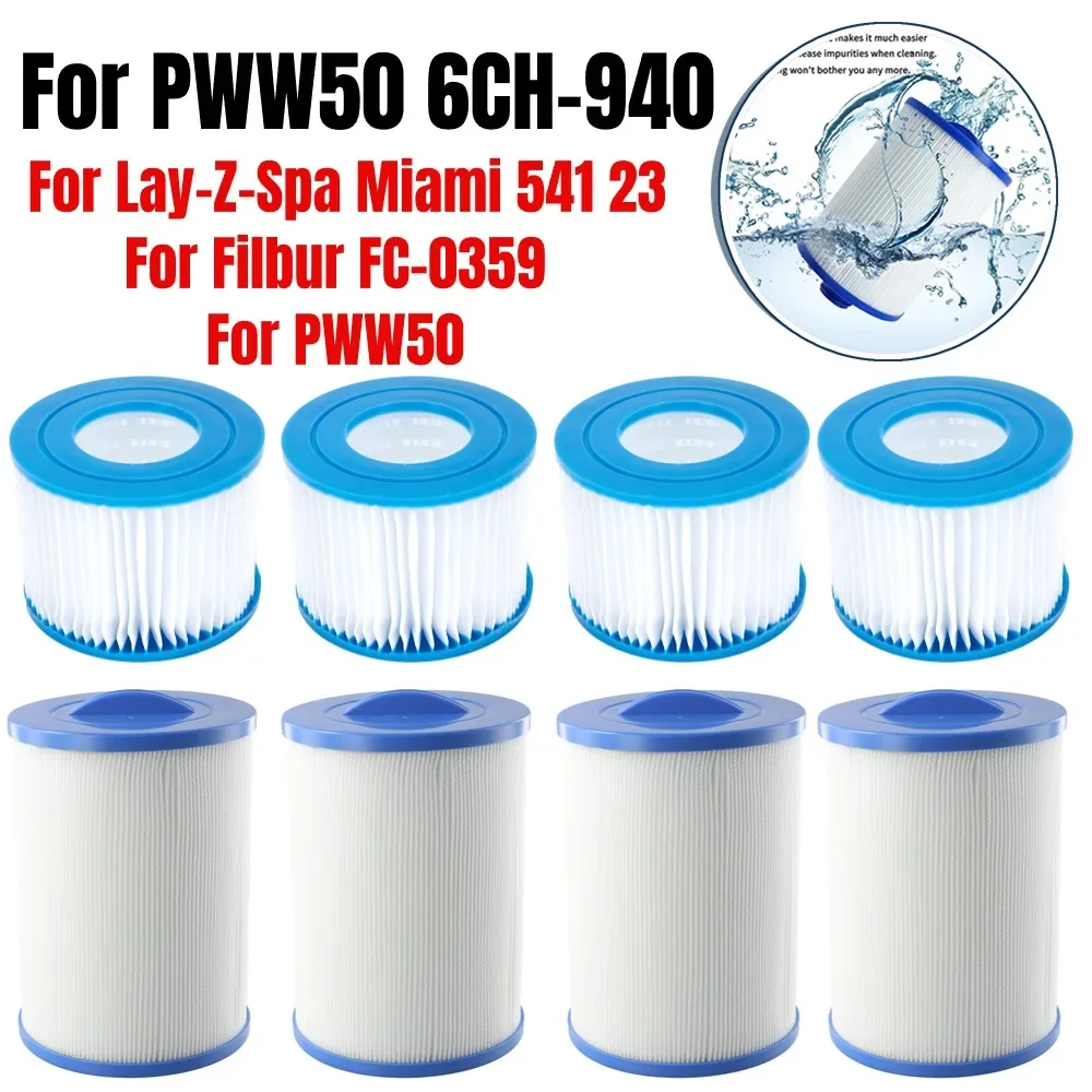 

1pcs Spa Filter Accessories For PWW50 6CH-940 For Lay Z Lazy Filter Cartridge System Element Swimming Pools Accessory