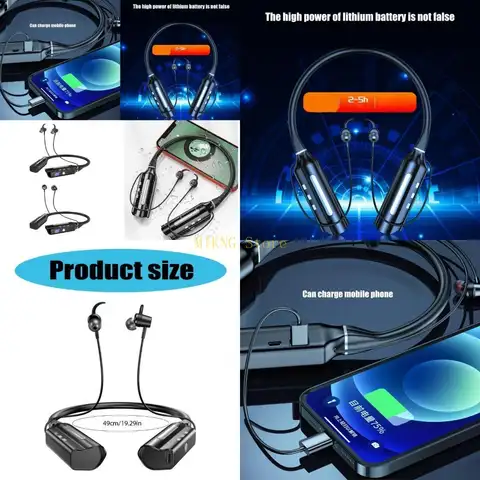 Magnetyczne zestawy słuchawkowe bezprzewodowe 40h