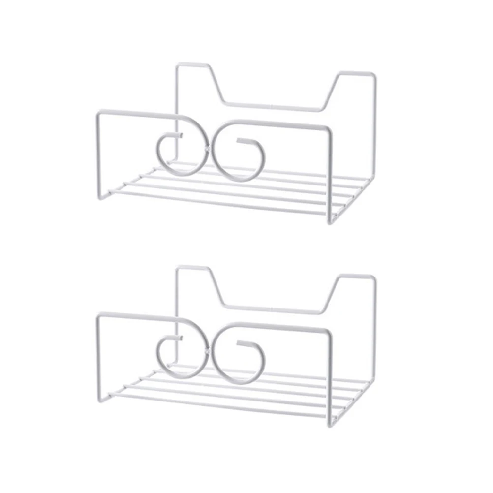 

Wrought Iron Storage Rack Floating Shelves Punch Free Wall Hanging Large Storage Suitable Home Kitchen Balcony Cafe Hotel