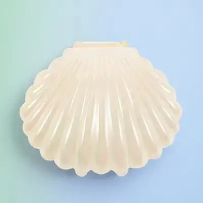 

Plastic Shell Jewelry Holder Ring Earring Necklace Watch Tray Organizer Dish Decorative Container Desktop Coastal Beach Seashell