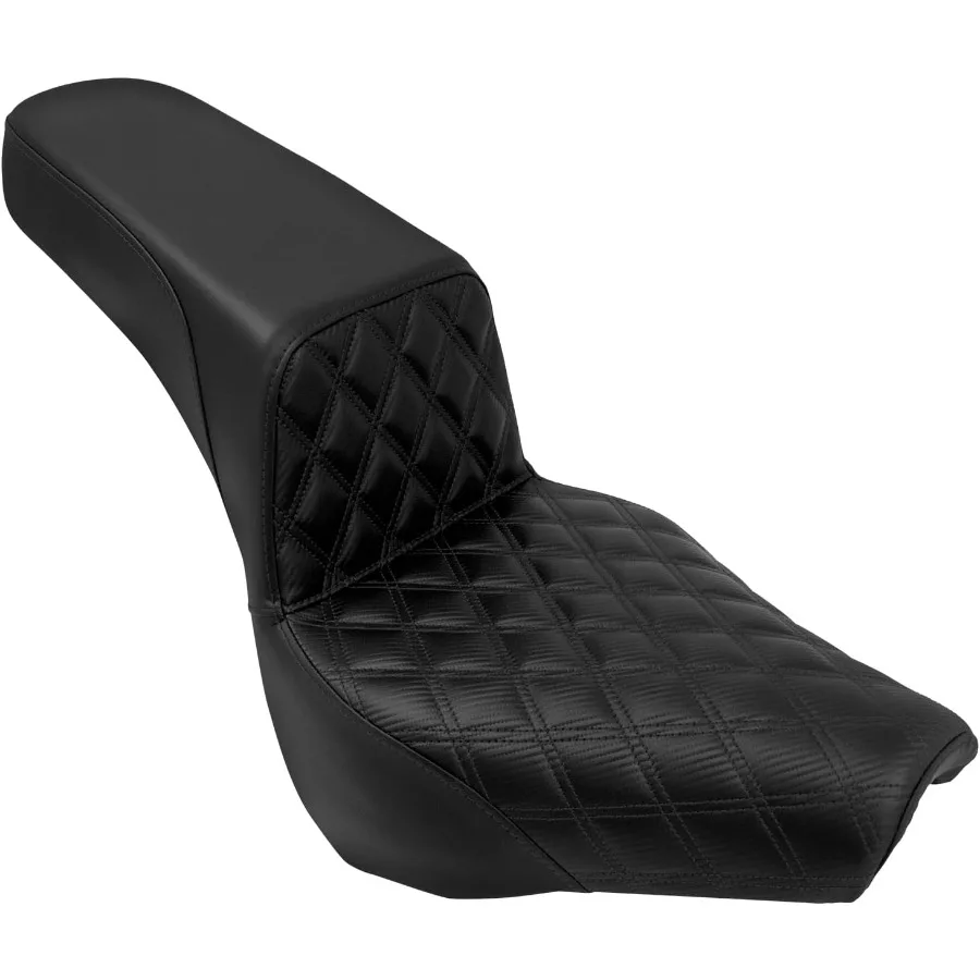 

OnePiece Driver Passenger Seat Motorcycle 2Up Seat Fit for Harley Softail Standard FXST Slim FLSL Deluxe FLDE Street Bob FXBB H