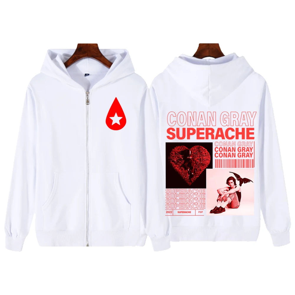 Conan Gray Found Heaven Superache Zipper Hoodie Zip Up Hoodies Sweatshirts Streetwear