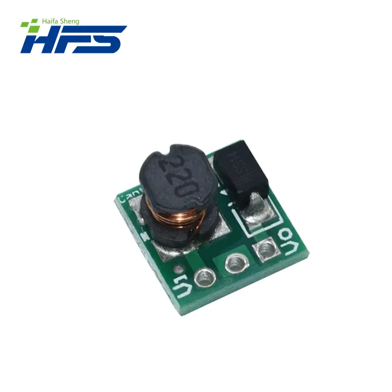 Placa Step-Up do conversor do impulso da tensão do módulo do poder, 0.9-5V a 5V, DC-DC, 1.5V, 1.8V, 2.5V, 3V, 3.3V, 3.7V, 4,2 V a 5V