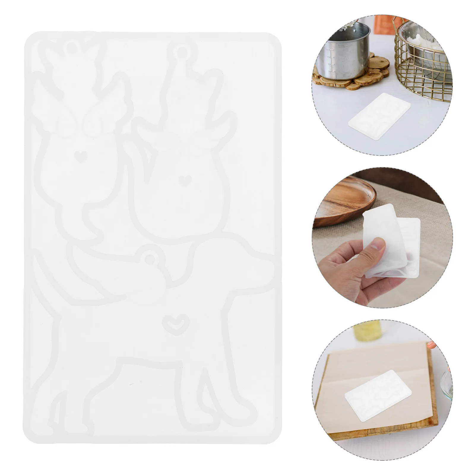 

Pet Memorial Angel Wings Silicone Mold for Dog Cat Resin Pendant DIY Jewelry Making Craft Accessories Resin Puppy Earring Mold