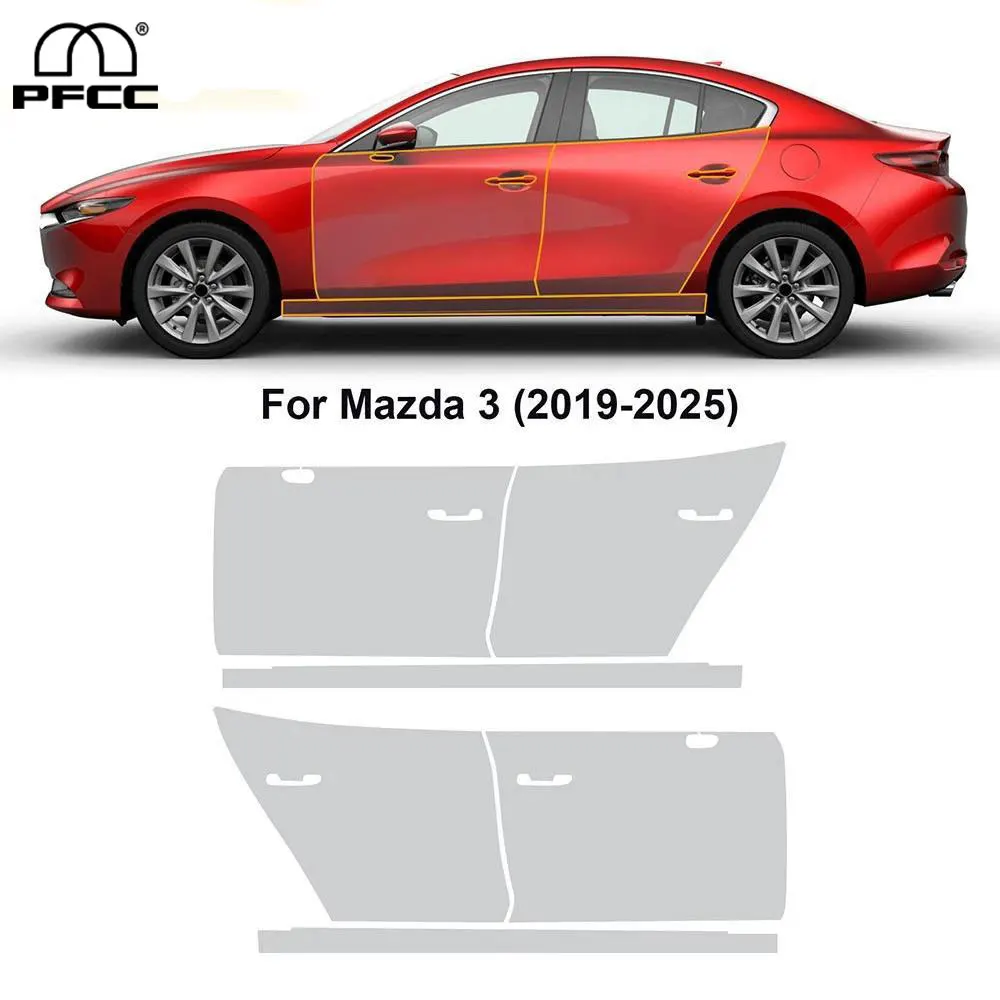

Custom Car Doors Precut Paint Protection Film Clear PPF TPU For Mazda 3 2019-2025 Anti-scratch Exterior Transparent Kit