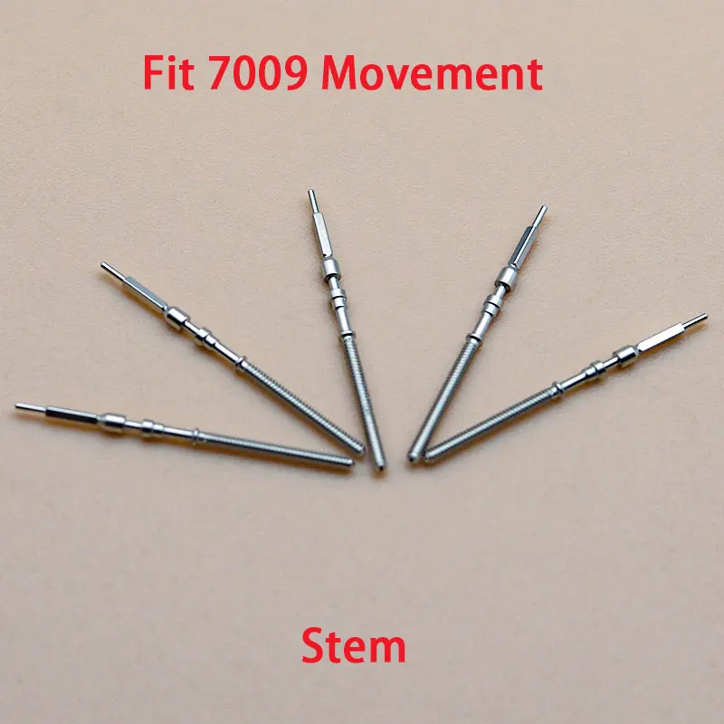 10Pcs 7009 Movement Accessories Watch Stem Replacement Spare Parts For Oriental Double Lion Watch Aftermarket Replacements