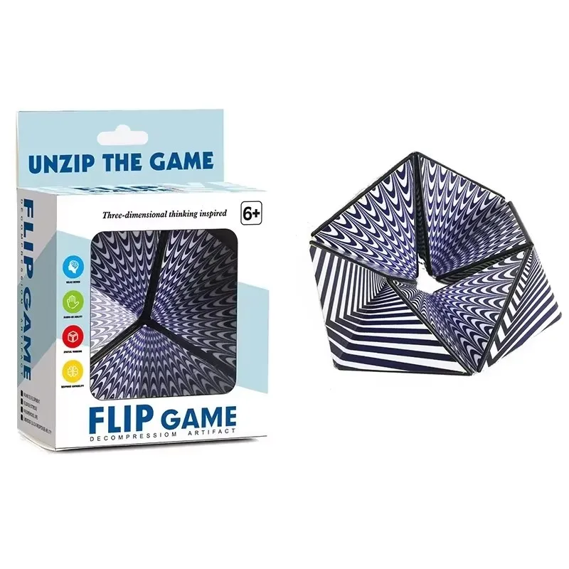 Versatile Unlimited 3D Stereo Geometry Magic Cube Decompression Tool Children's Puzzle Toys Office Stress Relieving For Kid Gift