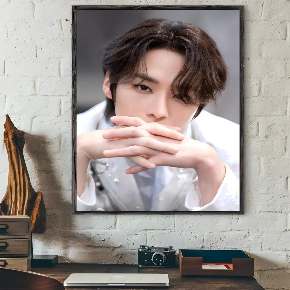 1pc Lee Know Poster zelfklevende kunst waterdicht papier sticker koffiehuis bar kamer muur decor