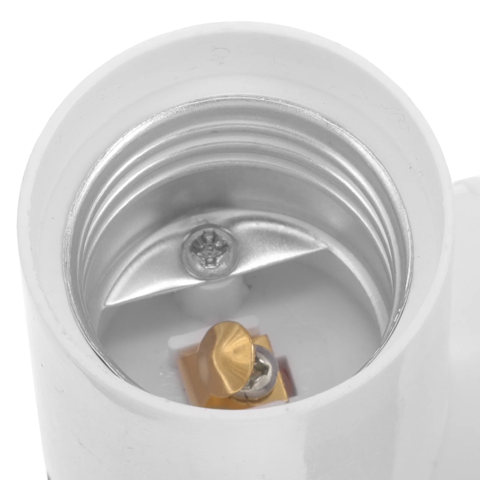 

1pcs E27 Light Socket Adapter Nickel Plated Brass Conductive Sheet Durable Built-In Switch For Home Office Workshop Lamp Holder