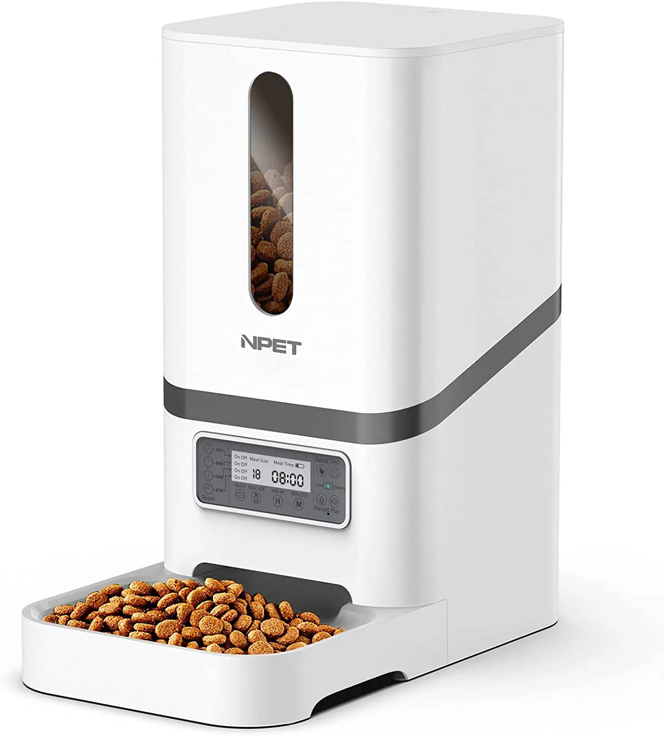 

STLF NPET Timed Automatic Dog Feeder 6.2L Cat Food Dispenser for Pets