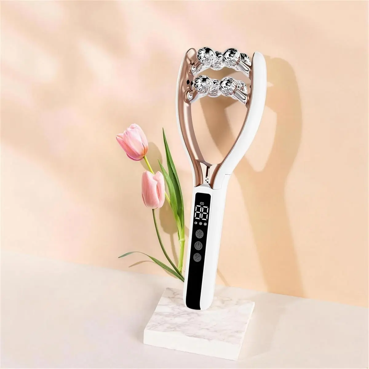 [Vend for]Massager with 3D Roller,Lymphatic Drainage Tool for Face,Leg and Neck Massage - Lymphatic Contour Face Brush Lift