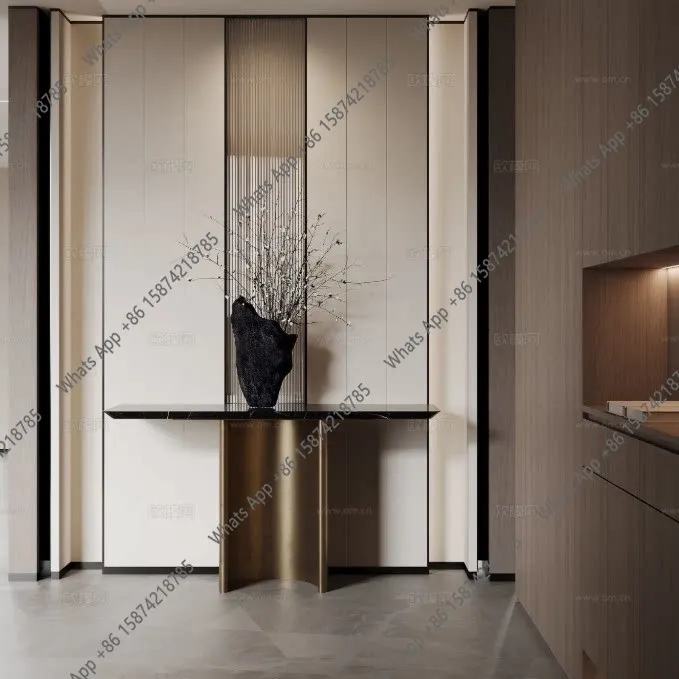 

R Light Luxury Entrance Cabinets, Door Storage Cabinets, Modern And Simple Home Villa Storage Cabinets, Hotel Model Room Display