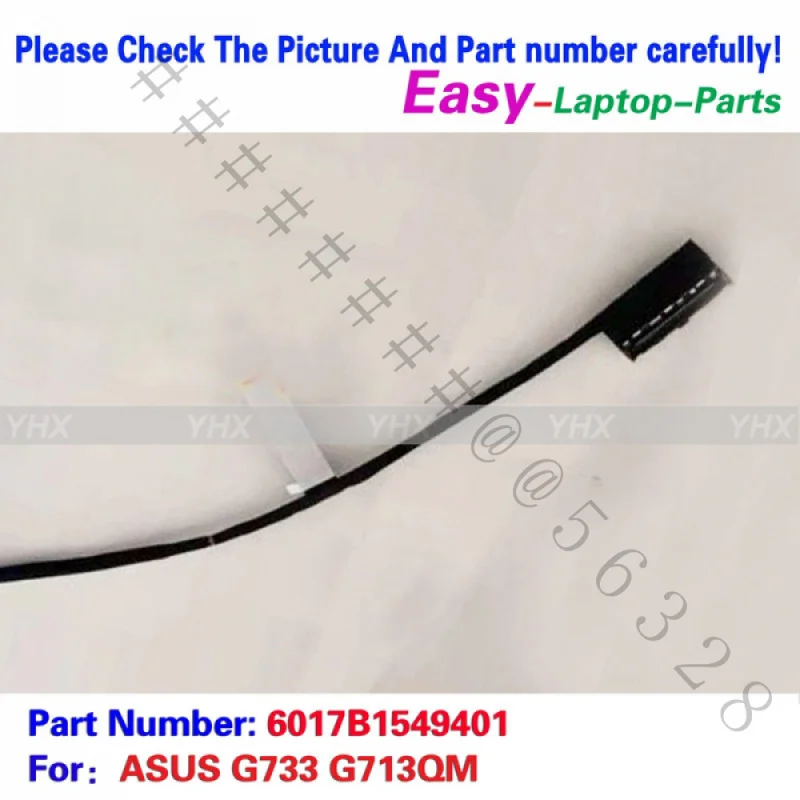 SSS+New FHD 300HZ 0.4mm EDP Screen Cable For ASUS G733 G713QM P/N 6017B1549401 Laptop Replacement Repair Part