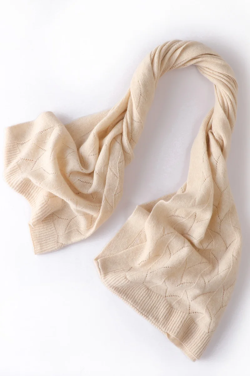 New fringed pure cashmere plaid scarf British classic unisex couple winter warm scarf