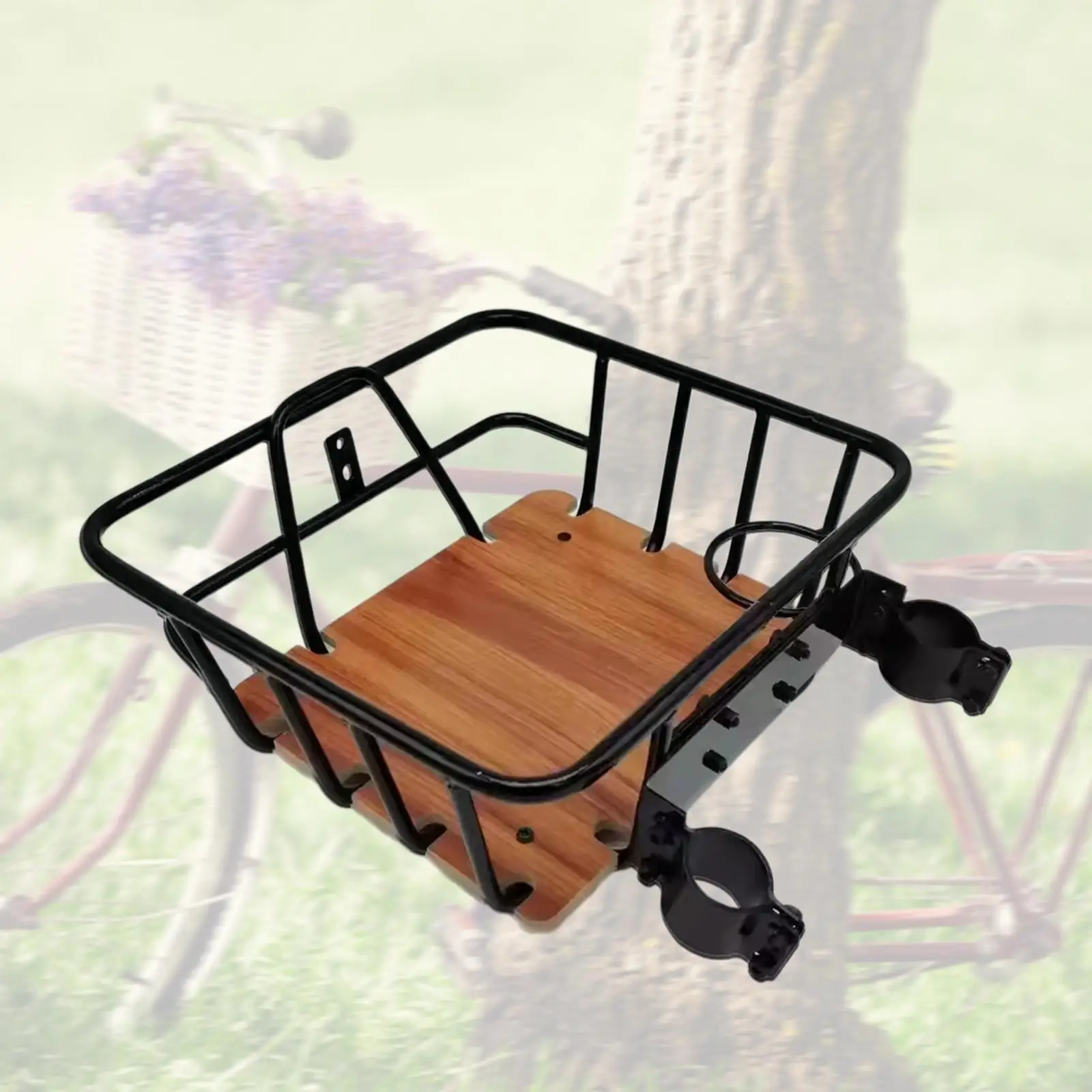 

Передняя корзина для велосипеда Корзина для хранения велосипеда с подстаканником Модная большая вместимость