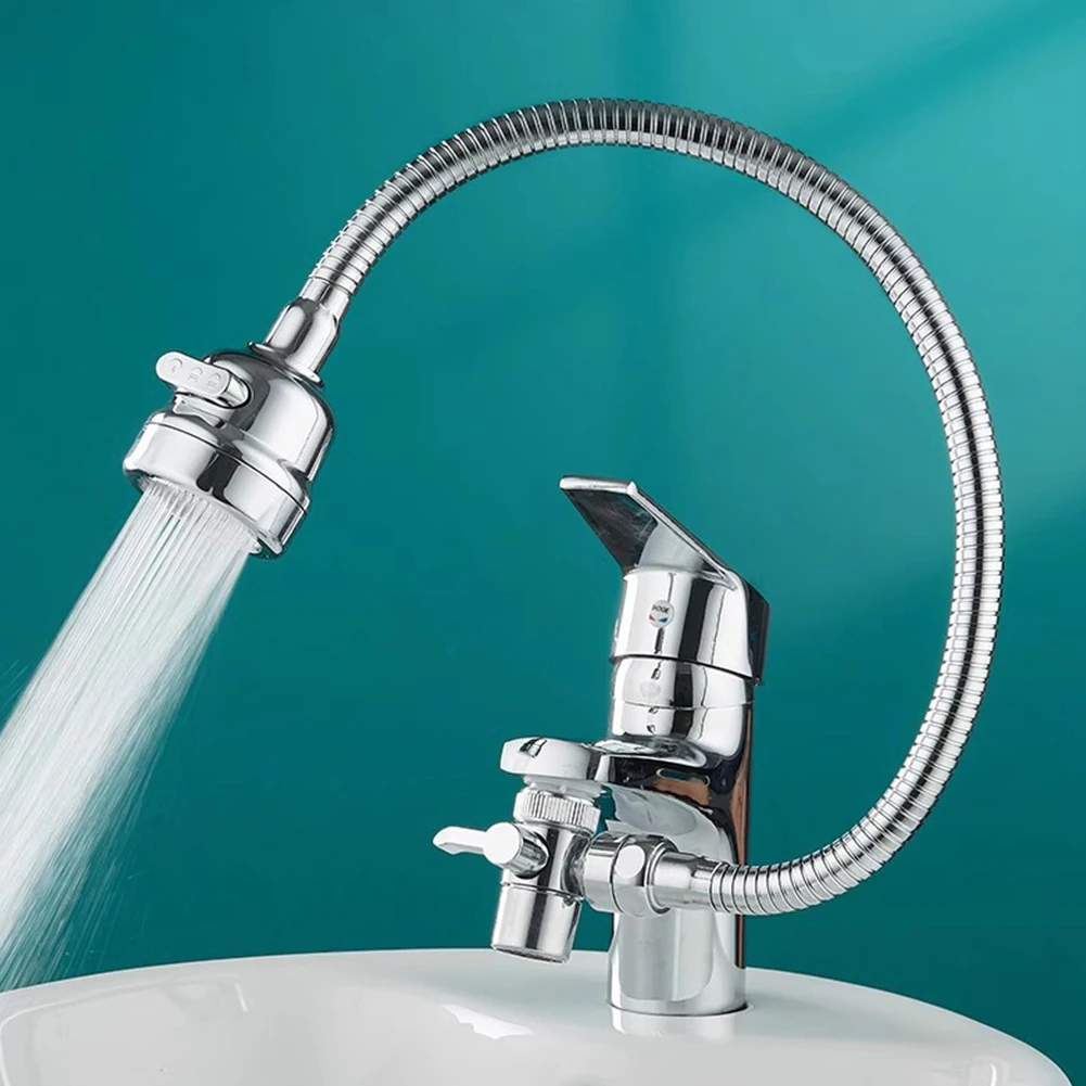 

3-speed Functionality Faucet Extender Rinsing Dishes Adjustable Water Flow Daily Use Product Mess-free Operation