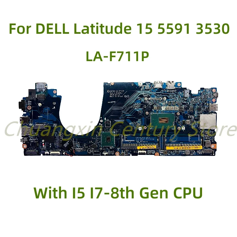 Suitable for DELL Latitude 15 5591 3530 laptop motherboard LA-F711P with I5 I7-8th Gen CPU 100% Tested Fully Work