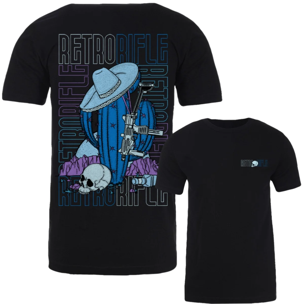 Retro Rifle - Men's T-Shirt - Fiesta Tee Graphic Printing High-end Luxury Unisex Style Both of Men and Women