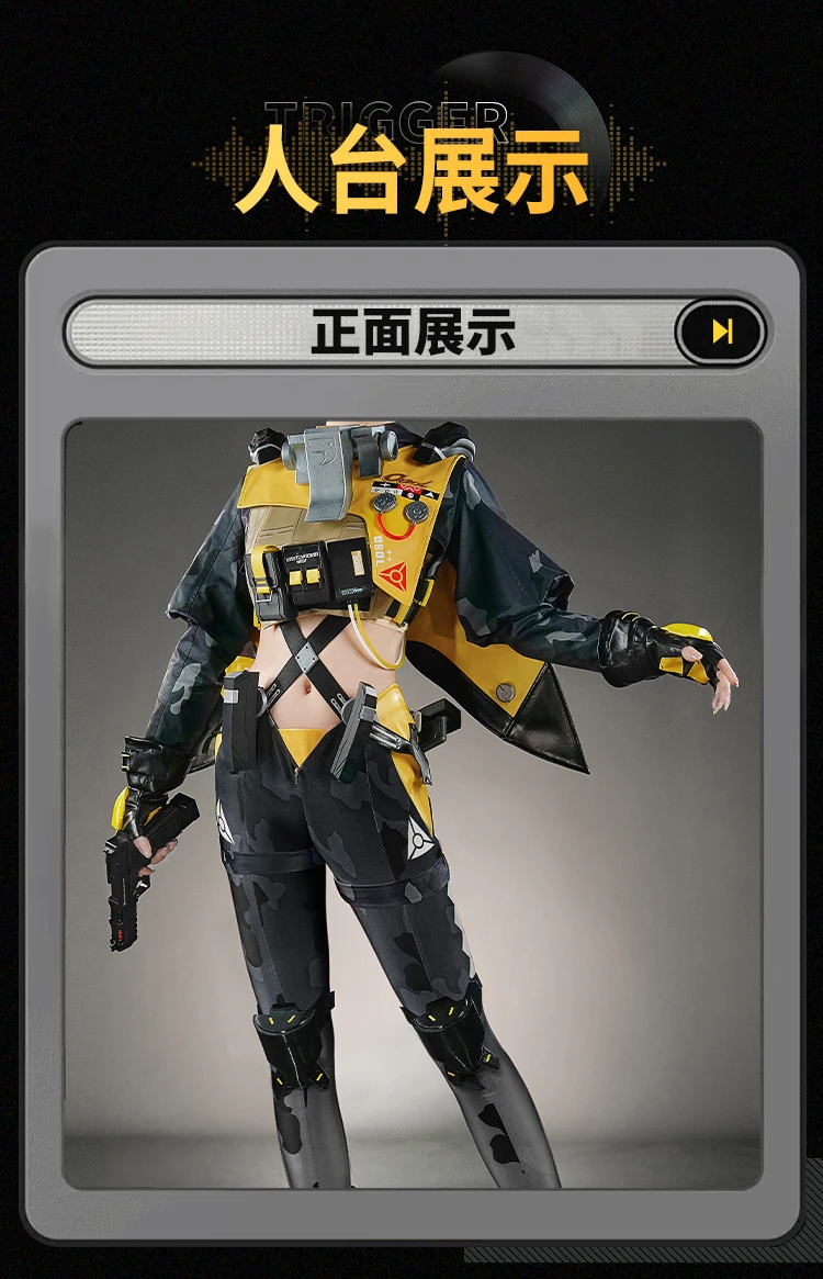 2025 ZZZ جديد الزناد تأثيري حلي هالوين عيد الميلاد لعب الأدوار حفلة كوميدية S-XXL Zenless منطقة صفر مشبك شعر مخصص