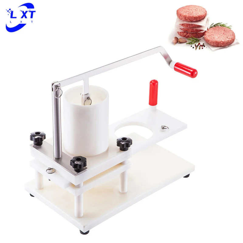 Commercial Manual Hamburger Patty Maker Machine Easy to Clean for Food Shops Use