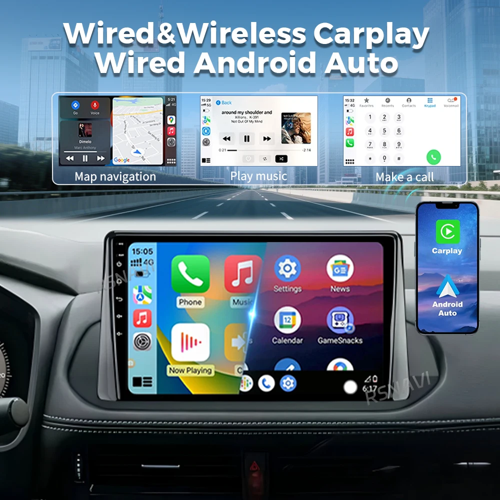 Qualcomm 16G - 512G Android 16 Carplay Auto Car Radio Multimedia Player For Nissan X-Trail T33 2020 2021 Rogue 3 III Stereo GPS