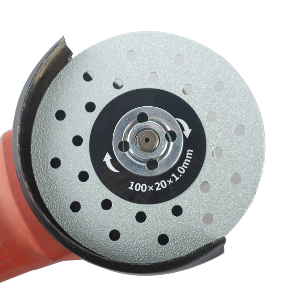 4-Inch/100mm Cutting Blade Porous Widened Diamond Rock Slabs Cutting Disc Slate Flat Grinding Cutting Blade Ultra-thin Saw Blade