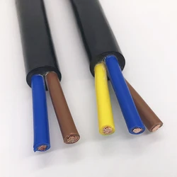 1/10 Meters Pvc Cable 18awg 2-5 Cores 17awg 15awg 13awg 11awg 9awg Copper Cable Conductor Electric Soft Sheathed Wire Power Wire