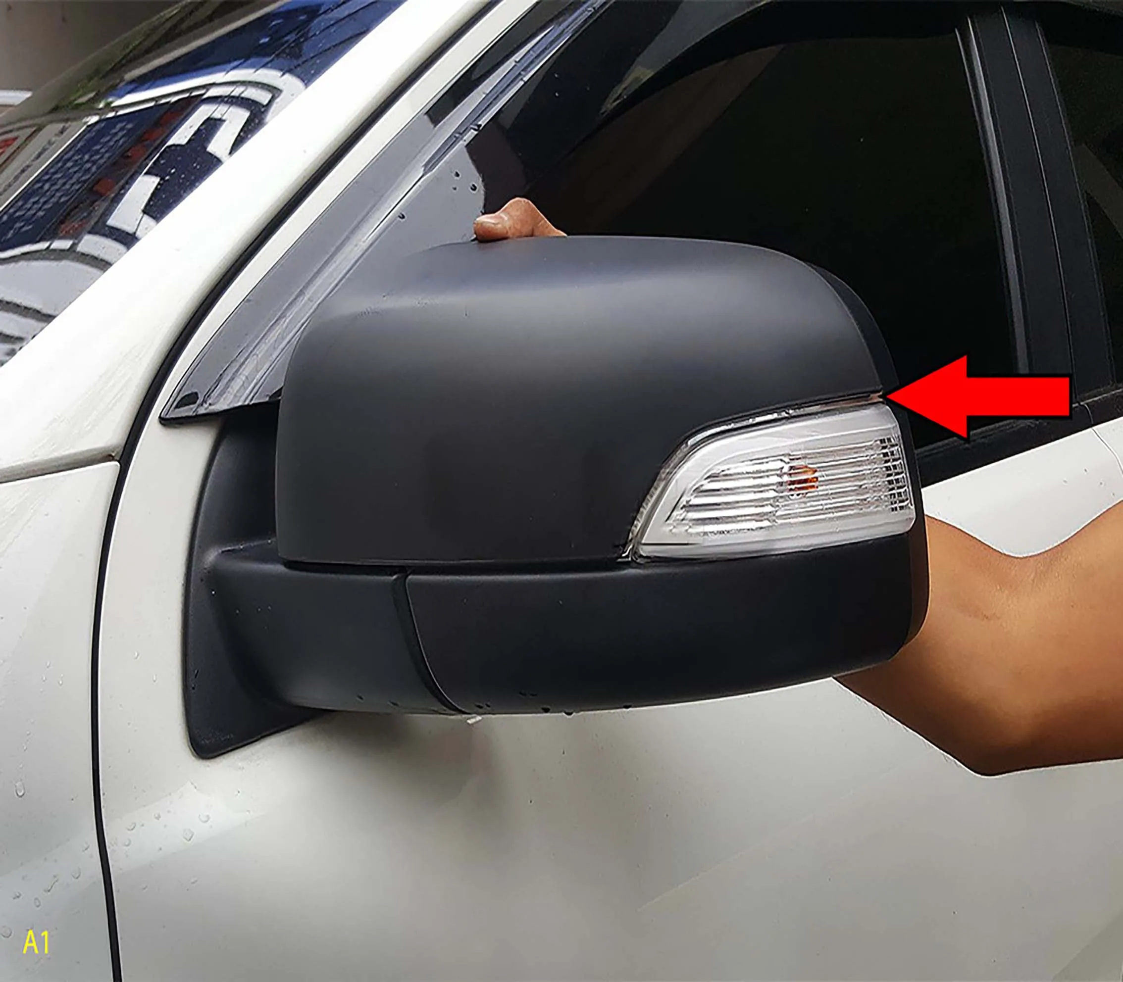 Spiegel abdeckung ohne LED mattschwarz für Ford Ranger 2013-2017 Wildtrak Limited Pickup Doppelkabine Zubehör – Detail 10
