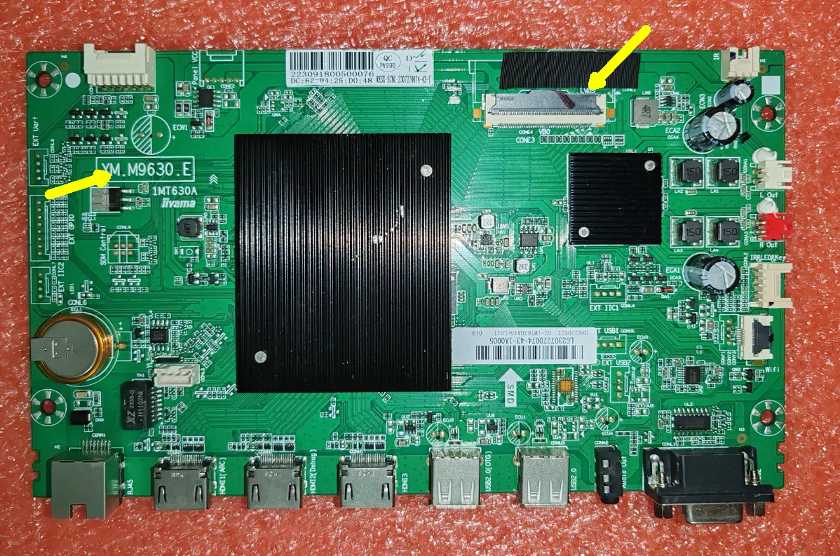 

XM.M9630.E 1MT630A LVDS 02T-1MT630A32-L01I DHR230062 4k 02-1mt630a4-l01i DHR230527 Two types of motherboards