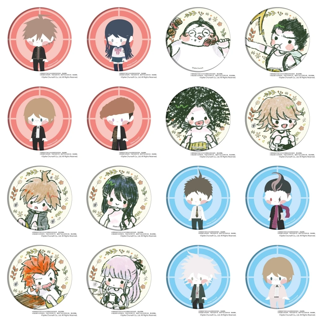 

58 мм аниме Danganronpa monokuma Naegi Makoto Aoi Asahina Chihiro Fujisaki косплей костюм значок булавка SPTE жесть брошь ﻿ Опора