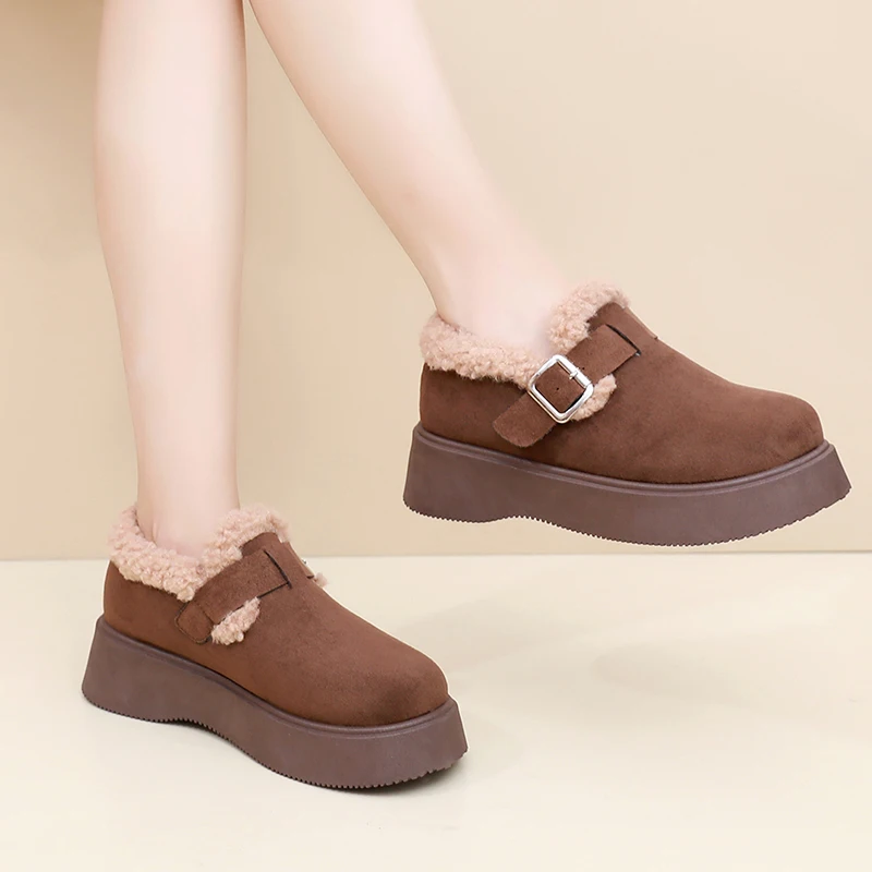 2025 شتاء جديد أحذية قطنية نسائية دافئة في الهواء الطلق تنوعا عادية المضادة للانزلاق دائم شحن مجاني أحذية قطنية نسائية #5