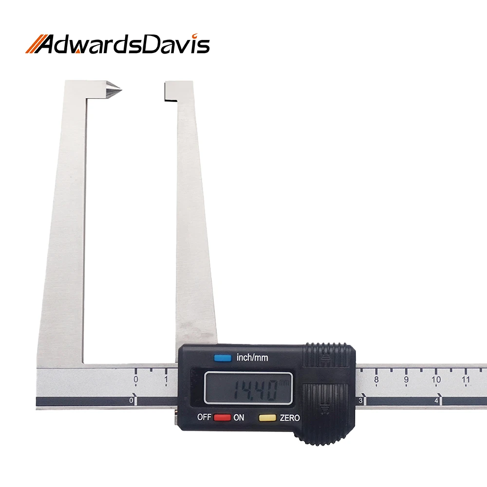 Metric Imperial Telescopic Jaw Digital Display Caliper V Shaped Outer Arc Radius Caliper Single Point Digital Caliper 150 500mm